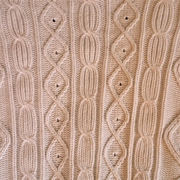 Vintage Eddie Bauer Women's Cable Knit Cardigan - Picture 5 of 5